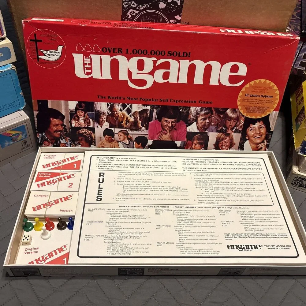 VINTAGE 1984 THE UNGAME  BOARD COMPLETE